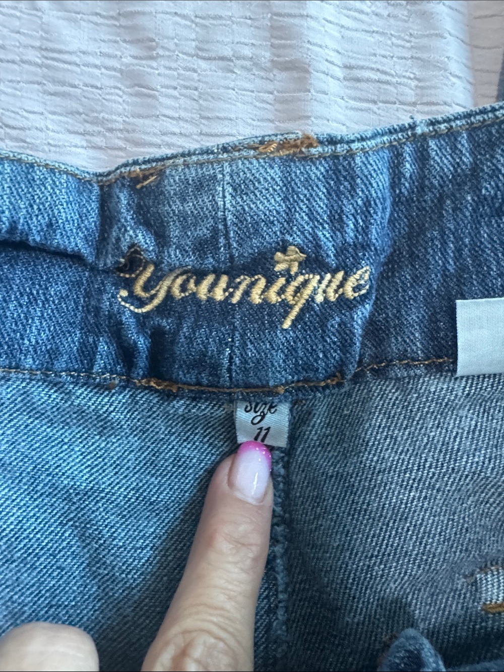 Younique Embroidered Flare Jeans - Picture 5 of 7